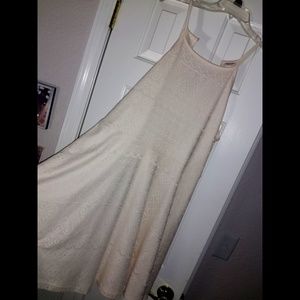 Lace pattern detail summer dress